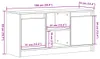 vidaXL TV-Schrank mit LED-Beleuchtung Sonoma-Eiche Produktbild-Vorschau 8