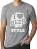 Herren Grafik T-Shirt Ich liebe Bier und Stil – I Love Beer Produktbild-Vorschau 1