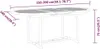 vidaXL Table de jardin 200x100x75 cm en bois massif Voir les images du produit 18