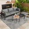 Gartenmöbel-Set Eckgarnitur mit Sofa, Couchtisch & Produktbild-Vorschau 2