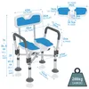 UISEBRT Badhocker höhenverstellbarer Ergonomischer Produktbild-Vorschau 7