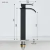 Cecipa Wasserfall Wasserhahn Bad Waschtischarmatur Matt Produktbild-Vorschau 4