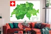 MuchoWow® Poster Grüne Karte der Schweiz 180x120 cm - Produktbild-Vorschau 2