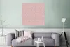 MuchoWow® Poster Rosa - Punkte - Weiß - Muster 75x75 cm - Produktbild-Vorschau 5