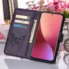 Xiaomi 12 Lite Hülle, Schmetterling Prägung Flip Leder Produktbild-Vorschau 4