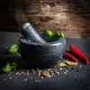 KADAX mortier de cuisine, mortier en pierre avec pilon, Voir les images du produit 8
