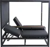 Aluminiowy leżak ogrodowy HWC-P81, leżak Daybed, tapicerka Podgląd zdjęcia produktu 7