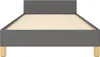 vidaXL Cadre de lit sans matelas gris foncé 100x200 cm Voir les images du produit 4