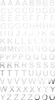 Oblique Unique ABC Alphabet Buchstaben Sticker Aufkleber Produktbild-Vorschau 1