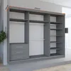 Krudox RAMIS Schiebetürenschrank mit Spiegel 250x216x62 cm, Produktbild-Vorschau 2