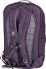 The back of a purple backpack is shown. Produktbild-Vorschau