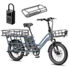 FAFREES FF20 CUV Familien-Longtail E-Cargo-Bike – Modulares Produktbild-Vorschau 1