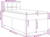 vidaXL Boxspringbett mit Matratze Schwarz 80x200 cm Samt Produktbild-Vorschau 8