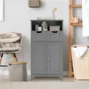 A bathroom storage cabinet is shown in a room with other bathroom accessories. Náhled obrázku produktu