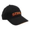 A black baseball cap with an orange STIHL logo on the front, shown against a white background. Anteprima dell’immagine prodotto