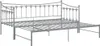 vidaXL Rozkladacia pohovka Grey Metal 90x200 cm Náhľad obrázku produktu 4