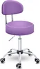 TRESKO Roller Stool Purple s opierkou Pracovná stolička Náhľad obrázku produktu 1