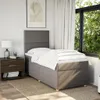 Boxspringbett mit Matratze Taupe 90x200 cm Stoff Produktbild-Vorschau 3