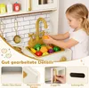 COSTWAY Cucina per bambini, cucina giocattolo con luci, Anteprima dell’immagine prodotto 7