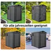 CCLIFE Gerätehaus Geräteschuppen Gartenhütte Kunststoff Produktbild-Vorschau 6