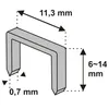 Zszywki 14 mm 1000 sztuk grubości 0,7 typ D53 Produktbild-Vorschau 1