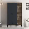 Skye Decor, Kumsal PT - Noce, Antracite, Armadio, Noce, Anteprima dell’immagine prodotto 1