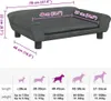 vidaXL Hundebett Dunkelgrau 70x48x22 cm Samt Produktbild-Vorschau 7