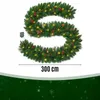 Weihnachtsgirlande 300 cm mit 100 LED Tannengirlande Produktbild-Vorschau 2