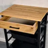 KESPER Keukenwagen – Metalen frame, zwart, 4 kunststof Productafbeelding-voorbeeld 4