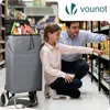 VOUNOT® Aluminium Einkaufstrolley Treppensteiger, Trolly Produktbild-Vorschau 2