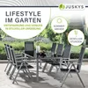 Juskys Aluminium Gartengarnitur Milano Gartenmöbel Set mit Produktbild-Vorschau 6