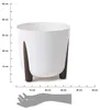 HowHomely | Pflanzkübel - Moss ECO - 34,1 cmx32 cm - Weiß - Produktbild-Vorschau 3