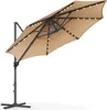 SONGMICS Sonnenschirm, ∅300 cm, 28 Solar-LED-Leuchten, UPF Produktbild-Vorschau 1