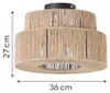 Urban Interiors - Deckenleuchte - Bern Jute - Ø36 Produktbild-Vorschau 3