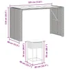 CLORIS 9-tlg. Gartenbar-Set mit Kissen Schwarz Poly Rattan Produktbild-Vorschau 8