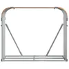 A product shot of a metal firewood rack with a wood-look top. Náhled obrázku produktu