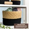 bremermann Aufbewahrungskorb, Baumwolle/ Strohgeflecht Ø 24 Produktbild-Vorschau 2