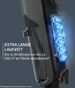 Close-up of a vacuum cleaner with illuminated battery cells and text overlay highlighting its long runtime. Voir les images du produit