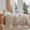 Seersucker Bettwäsche 220x240cm Kariert Beige 3tlg. Set mit Produktbild-Vorschau 3
