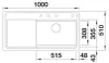 Spüle Blanco ETAGON XL 6S 100 x 51 cm schwarz 528092 Produktbild-Vorschau 5