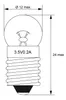 Goobay Kugelförmige Lampe Sockel E10 11,5x24mm 3,5V 0,7W Produktbild-Vorschau 2