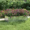 vidaXL Hochbeet aus verzinktem Stahl, Silber, 160x80x45 cm Produktbild-Vorschau 1