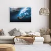 Poster - Poster ohne Rahmen - Tauchen Frau Wellen - 100x70 Produktbild-Vorschau 6