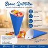Spitztüten aus Papier, BLAU, gefädelt, 125 g / 19 cm, 100 Produktbild-Vorschau 1