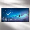 Leinwand Wanduhr Wandkunst Uhr Quarz 60x30 Junge der auf Produktbild-Vorschau 2