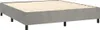 The Living Store Boxspringbett Hellgrau 180x200 cm Samt Produktbild-Vorschau 3