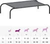 A size chart for a dog bed, showing different dog silhouettes and corresponding weight ranges in kilograms and pounds. Náhľad obrázku produktu