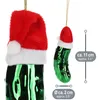 com-four®  3x Glas Christbaumschmuck als Gurke 11 cm - Produktbild-Vorschau 6