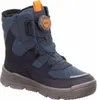A single blue and navy boot with an orange BOA closure system. Produktbild-Vorschau