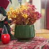 3-teiliges handgemachtes Keramikpflanztopf-Set (Ø Produktbild-Vorschau 4